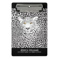Impressão Leopardo nas Manchas Pretas e Brancas