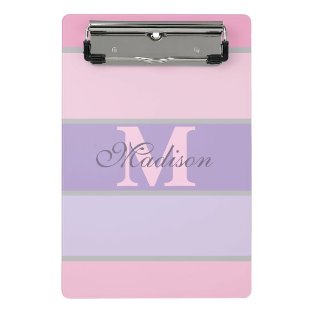 Mini Prancheta iPhone / iPad pastel pálido e roxo (Frente)