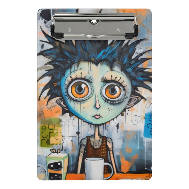 Mini Prancheta Isak Inkwell segunda-feira de manhã chorão (Frente)