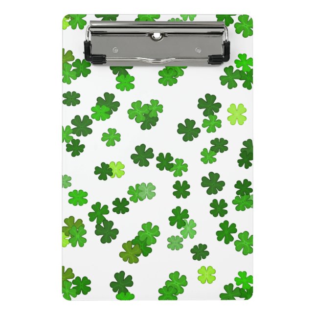 Mini Prancheta Kelly Green "Shamrocks Caindo" (Frente)