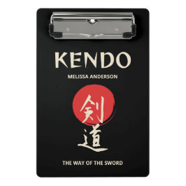 Mini Prancheta Kendo Vintage Vermelho Preto