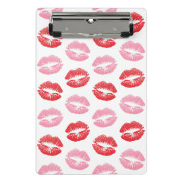 Mini Prancheta Lábios Vermelhos e Rosa, Padrão De Lábios, Batom,