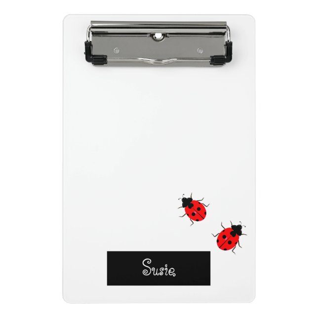 Mini Prancheta Ladybugs de volta às minipranchetas da escola (Frente)