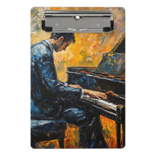 Mini Prancheta Leitor de Piano - Pintura de Óleo