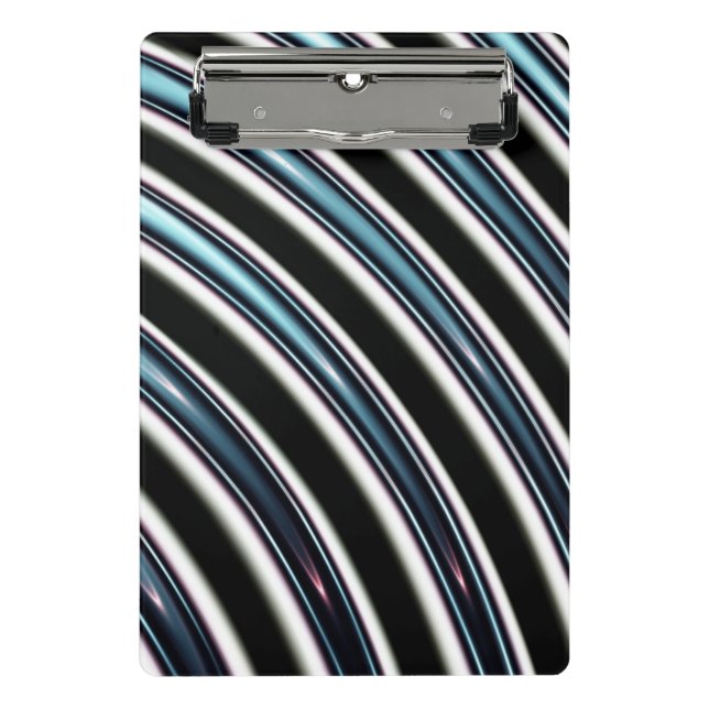 Mini Prancheta Linhas curvadas perto acima de um Fractal (Frente)