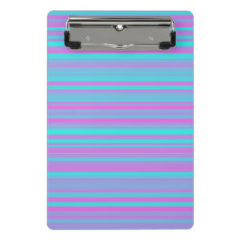 Mini Prancheta Listras de Rosa Roxo Azul Padrão