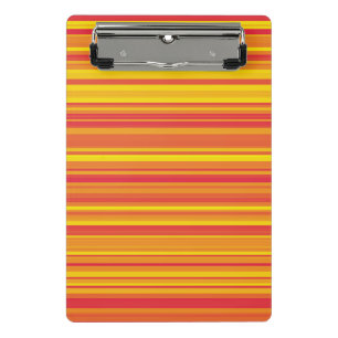 Mini Prancheta Listras Laranja Vermelho Amarelo