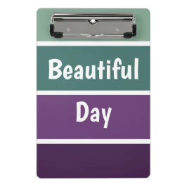 Mini Prancheta Listras Verdes E Roxas