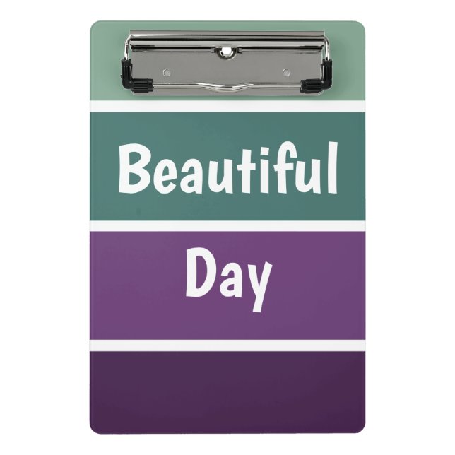 Mini Prancheta Listras Verdes E Roxas (Frente)