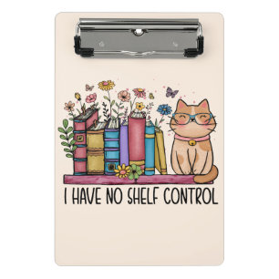Mini Prancheta Livros Florais e Gatos