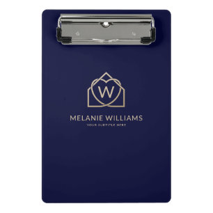 Mini Prancheta Logotipo de Corretor de Imóveis Promocional Modern