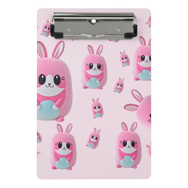 Mini Prancheta "Lou Lou". Uma fofinho, criatura rosa (Frente)