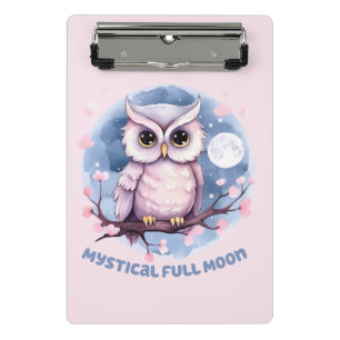 Mini Prancheta Lua cheia mística - Céu noturno púrpura Pastel - C