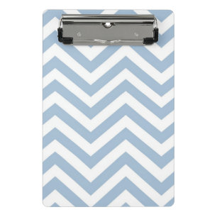 Mini Prancheta Luz - Grunge azul Chevron Textured