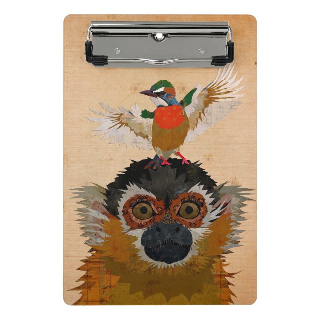 MINI PRANCHETA MACACO E PÁSSARO (Frente)
