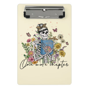 Mini Prancheta Mais um Capítulo Esqueleto Floral