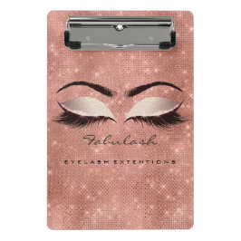 Mini Prancheta Makeup Artist Studio Lashes Extension Spark Rosa