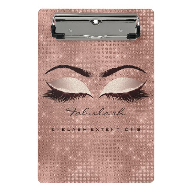 Mini Prancheta Makeup Artist Studio Lashes Extension Spark Rosa (Frente)