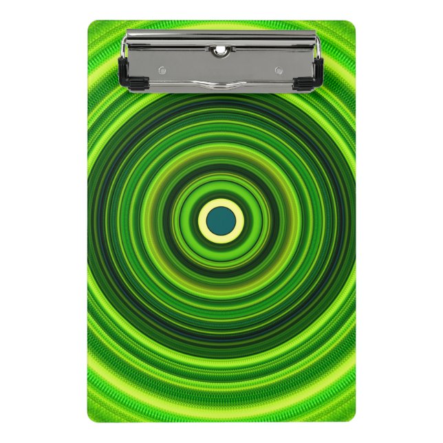 Mini Prancheta Mandala Verde Geomagnética - 25436 (Frente)