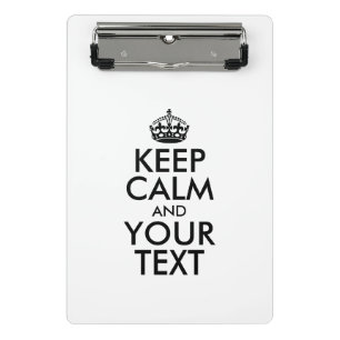 Mini Prancheta MANTENHA O CALM Personalizado e o TEXTO