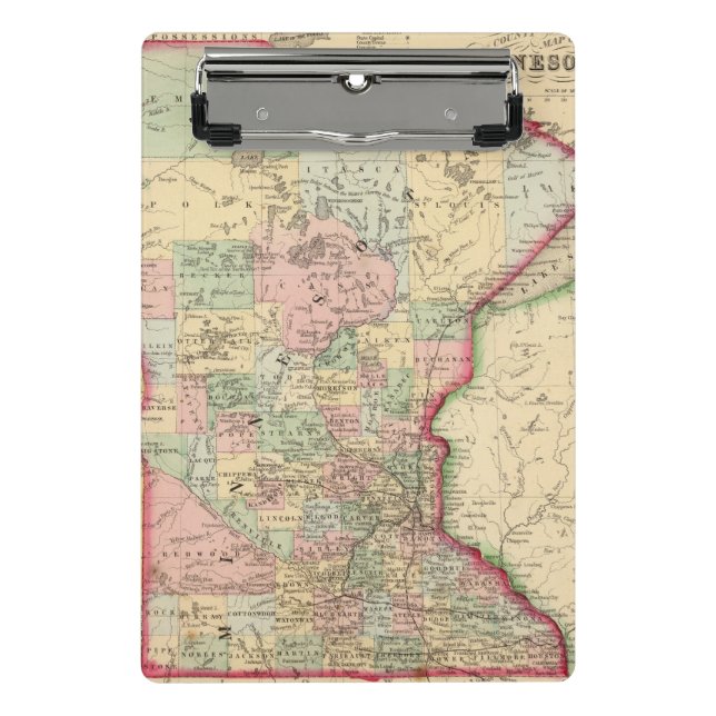 Mini Prancheta Mapa de Minnesota por Mitchell (Frente)