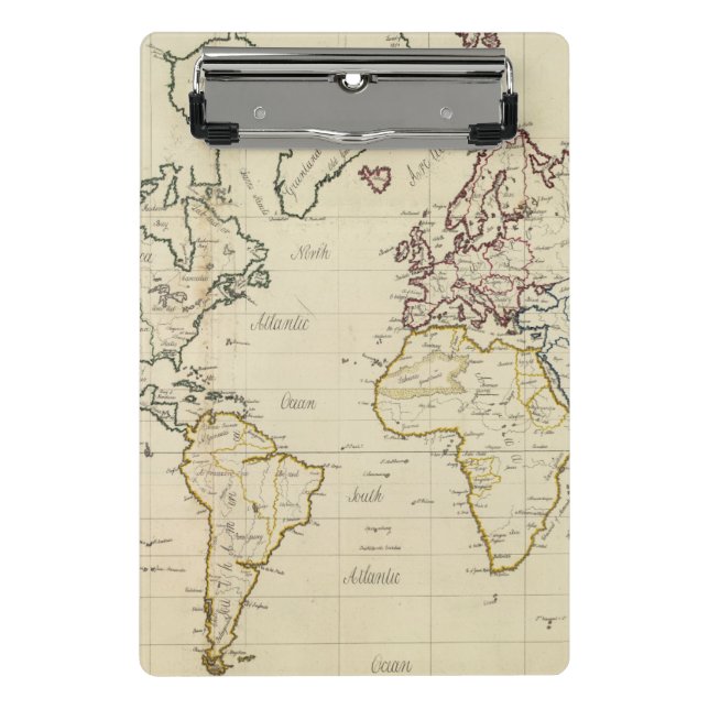 Mini Prancheta Mapa do mundo (Frente)