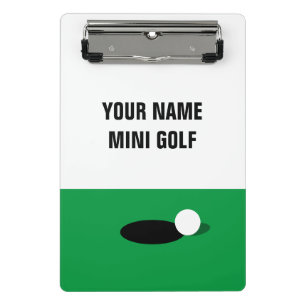 Mini Prancheta Marcador de miniatura de golfe personalizado