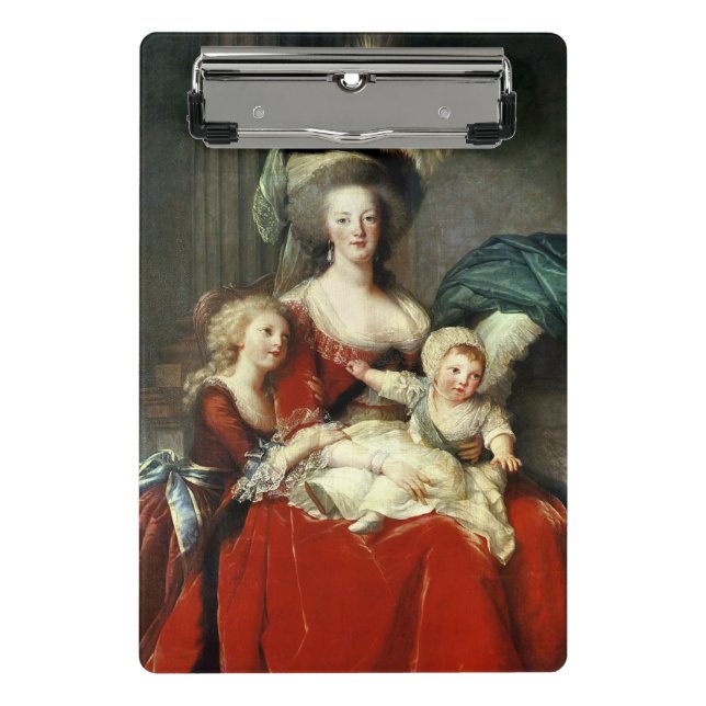 Mini Prancheta Marie-Antoinette e suas quatro crianças, 1787 (Frente)