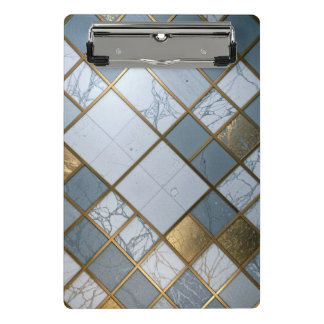 Mini Prancheta Marmor Gold Raster Luxus Geometrie