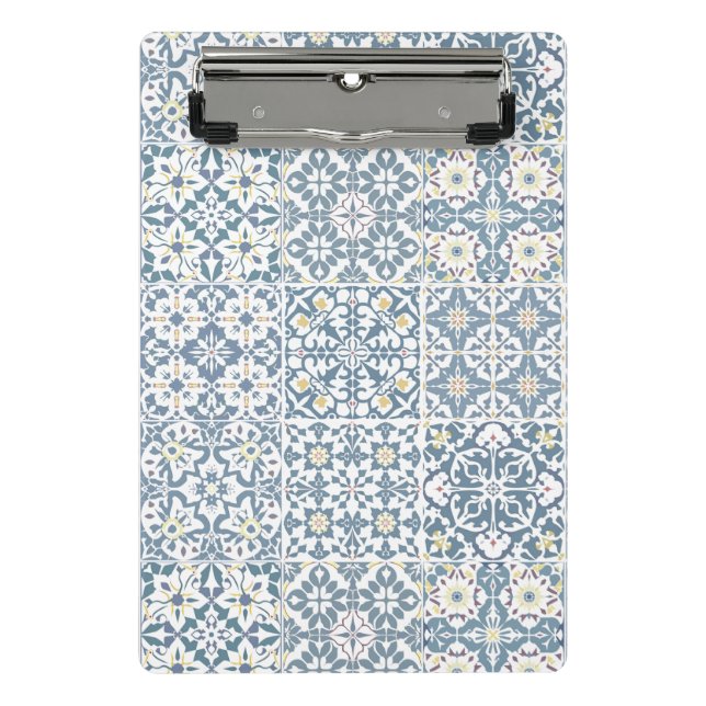 Mini Prancheta Mediterranean Tiles, Moroccan, Majolica, Azulejo (Frente)