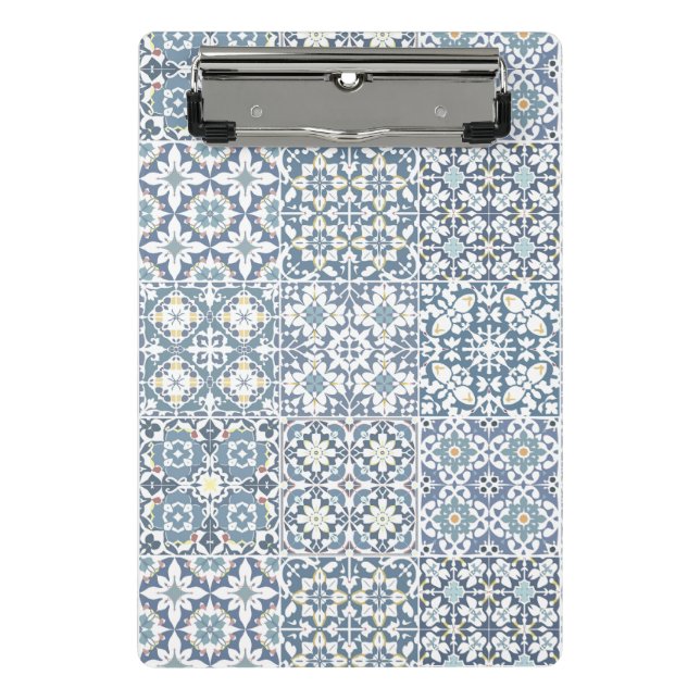 Mini Prancheta Mediterranean Tiles, Moroccan, Majolica, Azulejo (Frente)