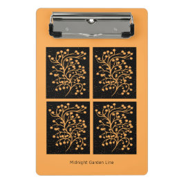 Mini Prancheta Midnight Garden Line Golden Amber