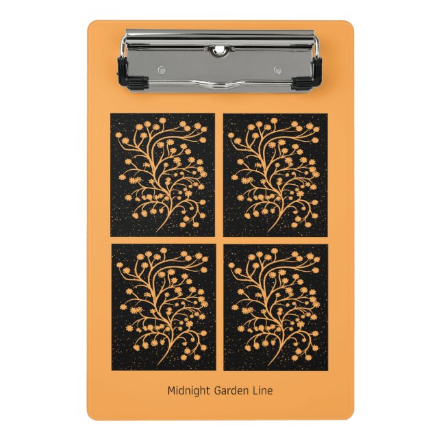 Mini Prancheta Midnight Garden Line Golden Amber (Frente)