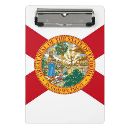 Mini Prancheta Mini área de transferência com bandeira da Flórida