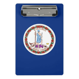 Mini Prancheta Mini área de transferência com bandeira da Virgíni
