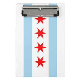 Mini Prancheta Mini área de transferência com bandeira de Chicago