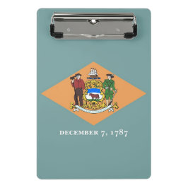 Mini Prancheta Mini área de transferência com bandeira de Delawar