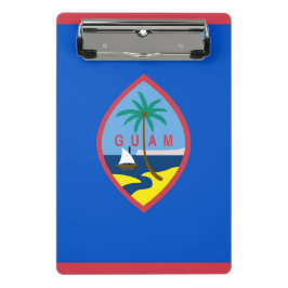 Mini Prancheta Mini área de transferência com bandeira de Guam, E