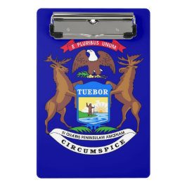 Mini Prancheta Mini área de transferência com bandeira de Michiga