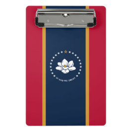 Mini Prancheta Mini clipboard with flag of Mississippi, USA