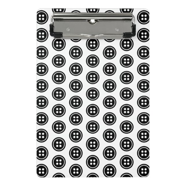 Mini Prancheta Miniárea de transferência de botão preto (Frente)