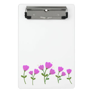 Mini Prancheta Miniárea de transferência de flores rosa