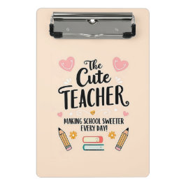 Mini Prancheta Miniárea de transferência de professor bonito