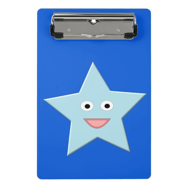 Mini Prancheta Miniárea de transferência Estrela Azul Brilhante (Frente)