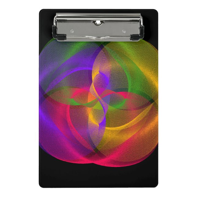 Mini Prancheta Miniárea de transferência geométrica brilhante (Frente)