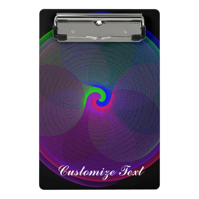 Mini Prancheta Miniárea de transferência geométrica central color (Frente)