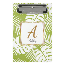 Miniclipe de capa de ipad Verde Iniciais Personali