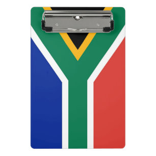 Mini Prancheta Miniprancheta com bandeira da África do Sul