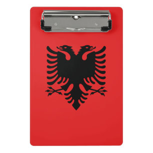 Mini Prancheta Miniprancheta com bandeira da Albânia
