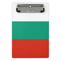 Miniprancheta com bandeira da Bulgária